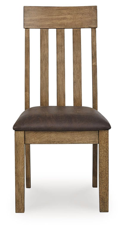 Urbinforte - Dining Upholstered Side Chair (Set of 2) - Light Brown - Hornell Furniture Outlet