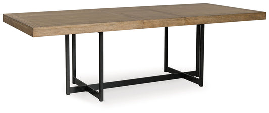 Tomtyn - Light Brown - Rectangular Dining Room Extension Table - Hornell Furniture Outlet
