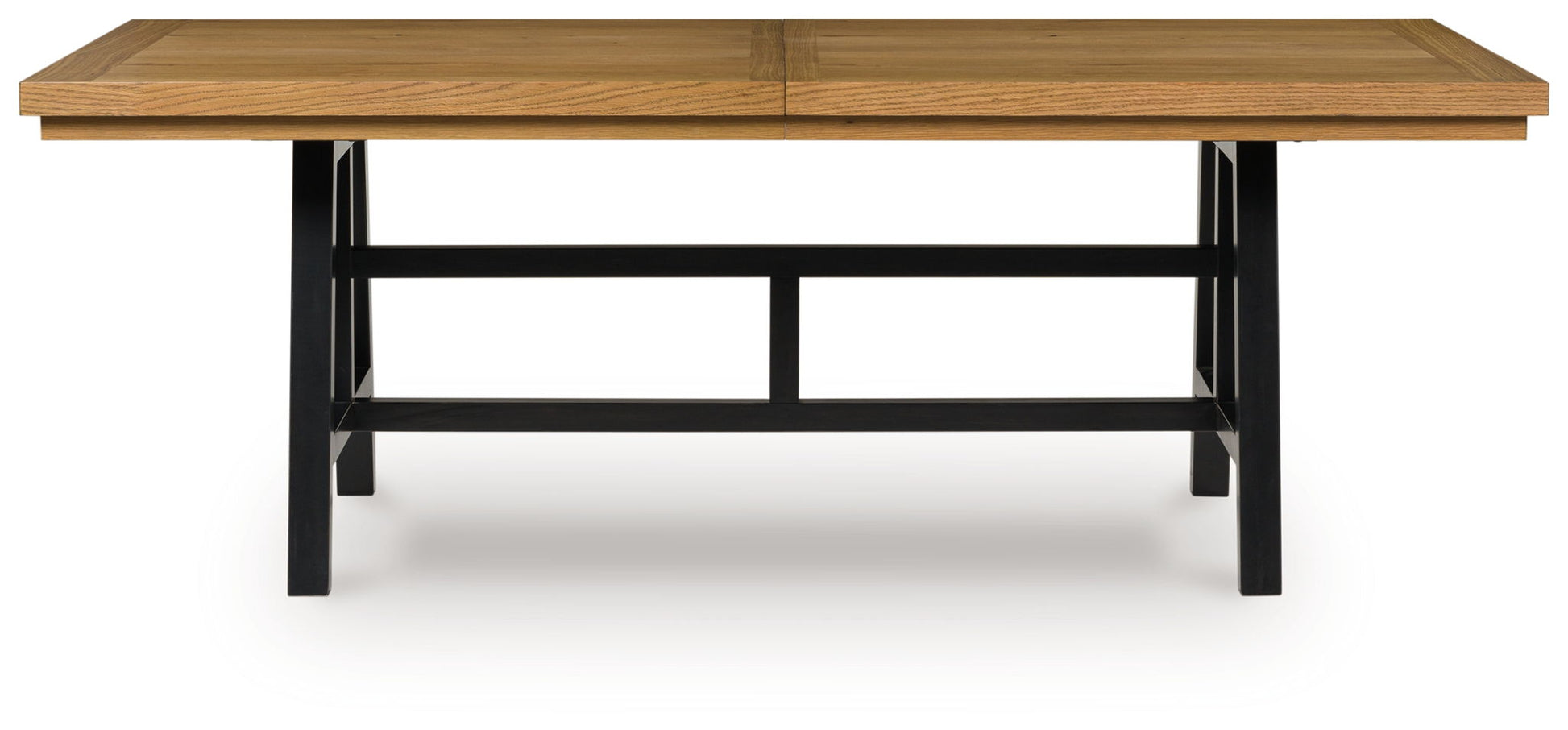 Galliden - Black / Brown - Rectangular Dining Room Extension Table - Hornell Furniture Outlet