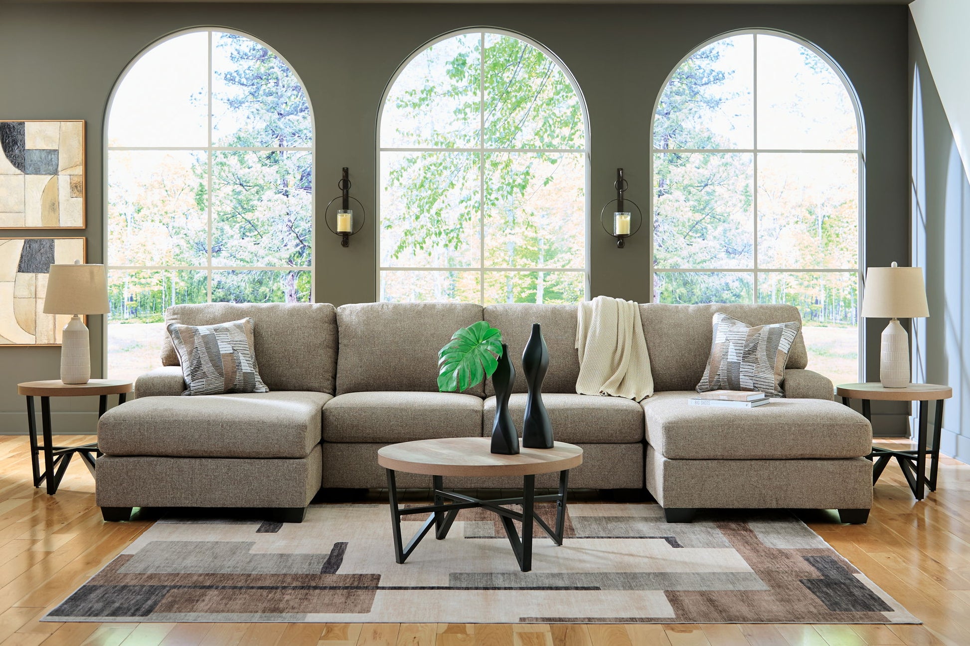 Newellen - Sectional - Hornell Furniture Outlet