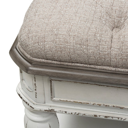 Magnolia Manor - Bed Bench - White - Hornell Furniture Outlet
