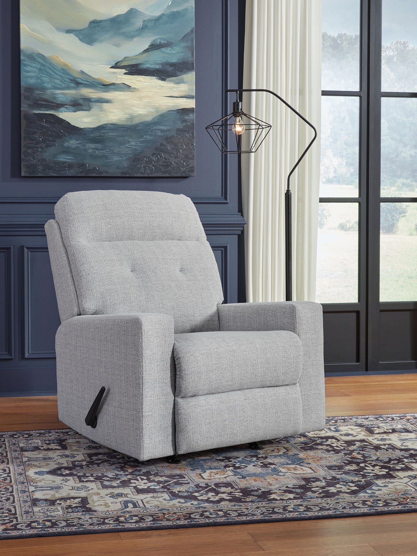 Skillins - Stone - Rocker Recliner - Hornell Furniture Outlet