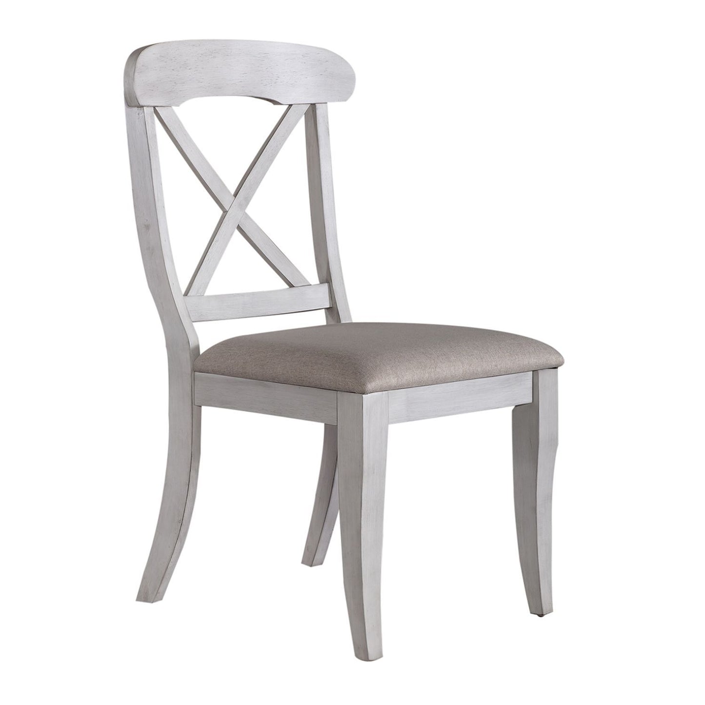 Ocean Isle - 5 Piece Pedestal Table Set - Antique White - Hornell Furniture Outlet