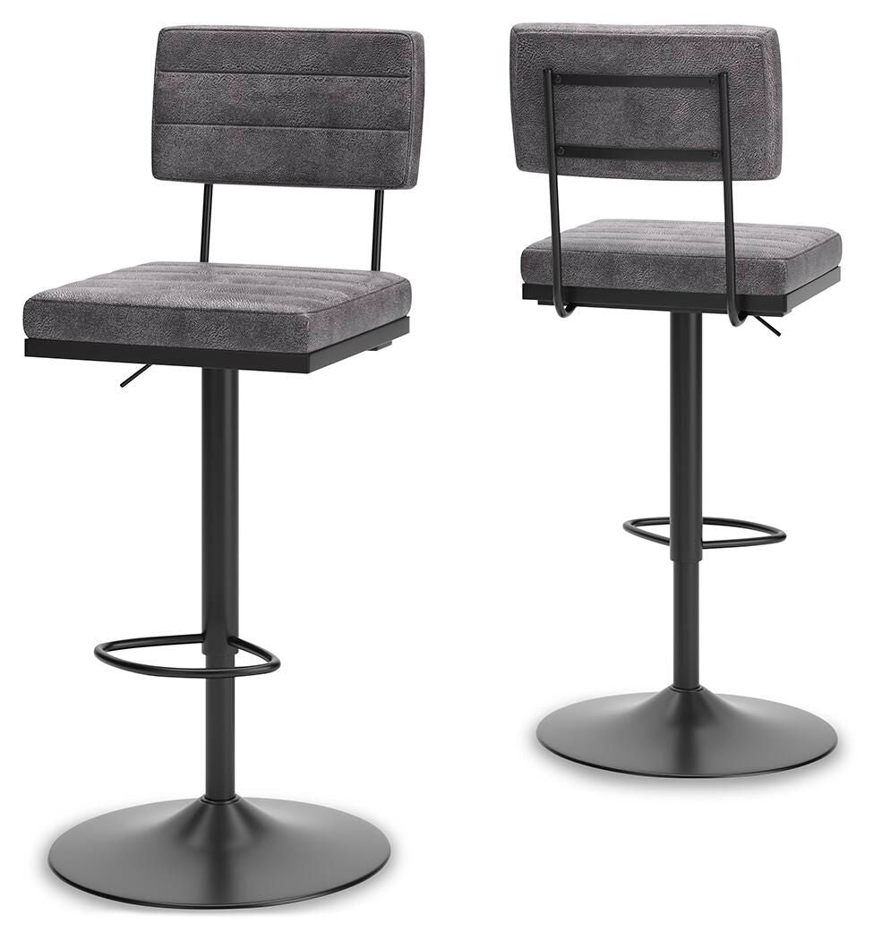 Strumford - Tall Swivel Barstool (Set of 2) - Hornell Furniture Outlet