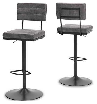 Strumford - Tall Swivel Barstool (Set of 2) - Hornell Furniture Outlet