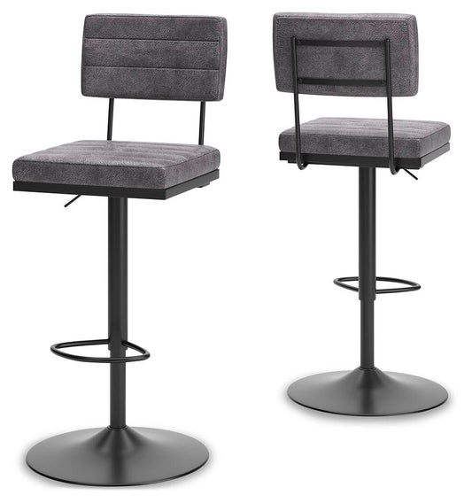 Strumford - Tall Swivel Barstool (Set of 2) - Hornell Furniture Outlet