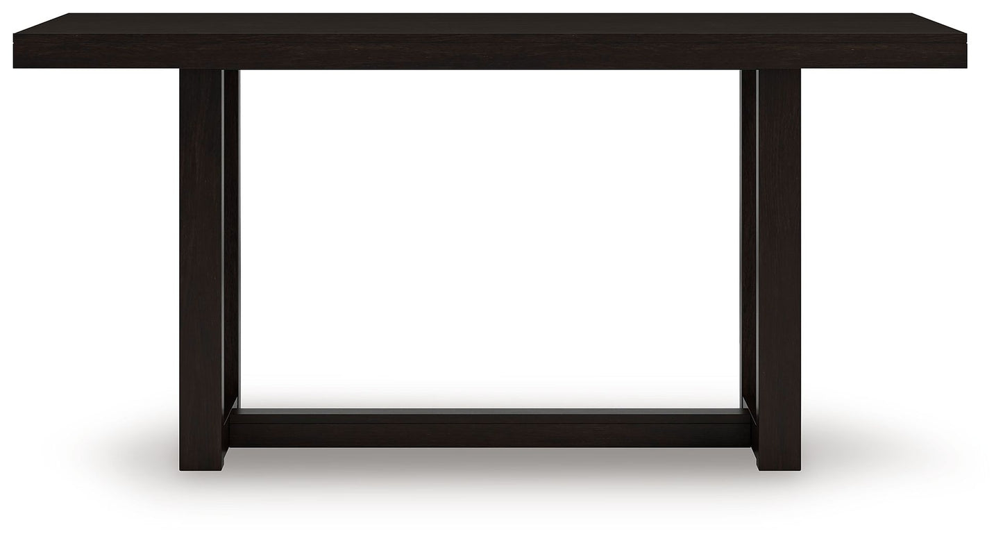 Neymorton - Rectangular Dining Room Counter Table - Dark Grayish Brown - Hornell Furniture Outlet