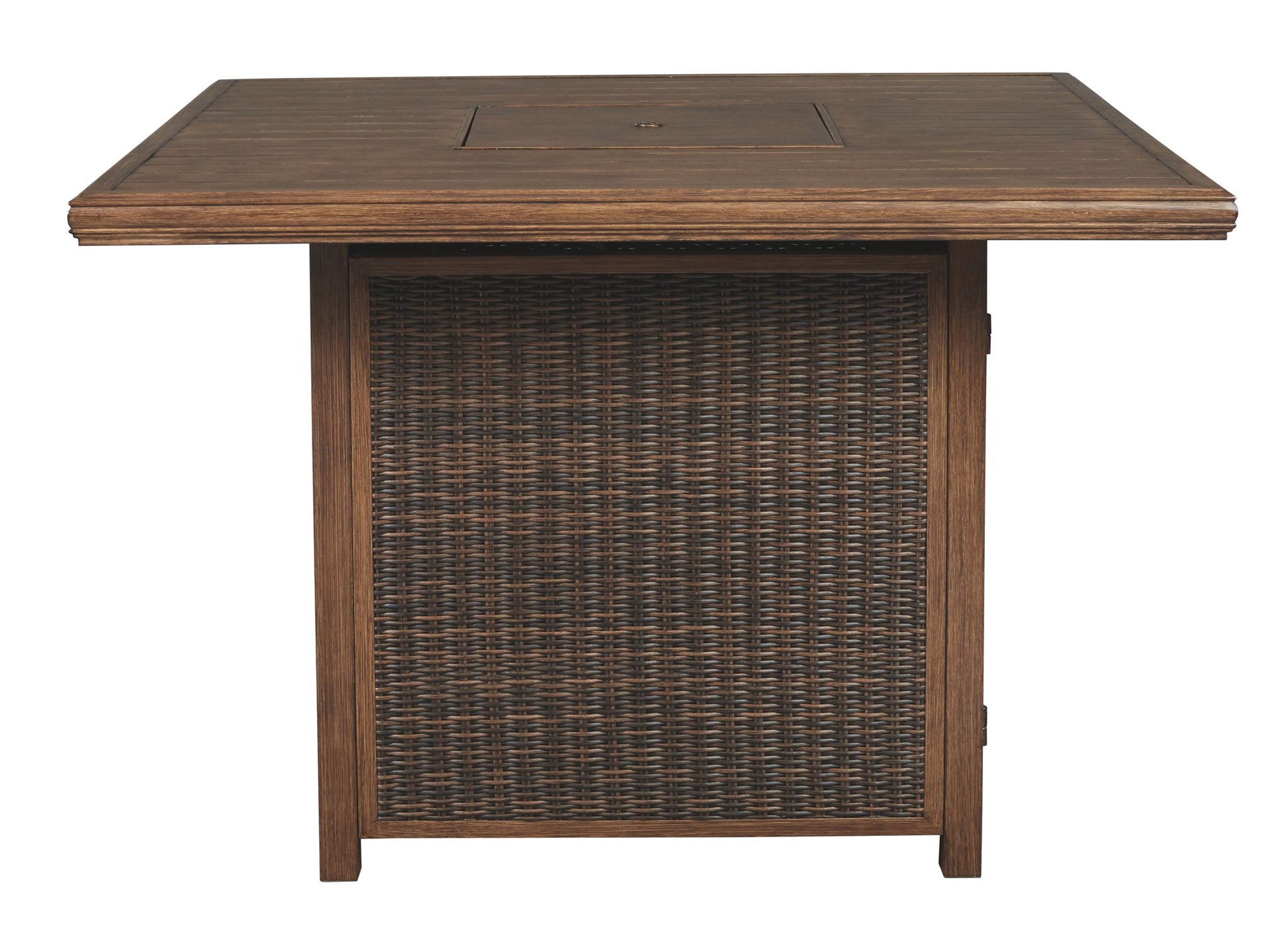 Paradise Trail - Medium Brown - Square Bar Table w/Fire Pit - Hornell Furniture Outlet