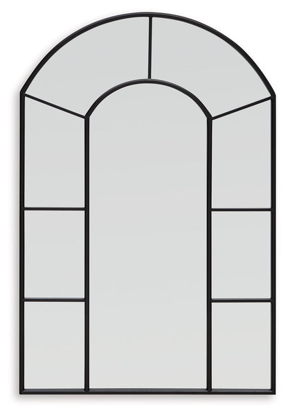 Evengton - Black - Accent Mirror - Hornell Furniture Outlet