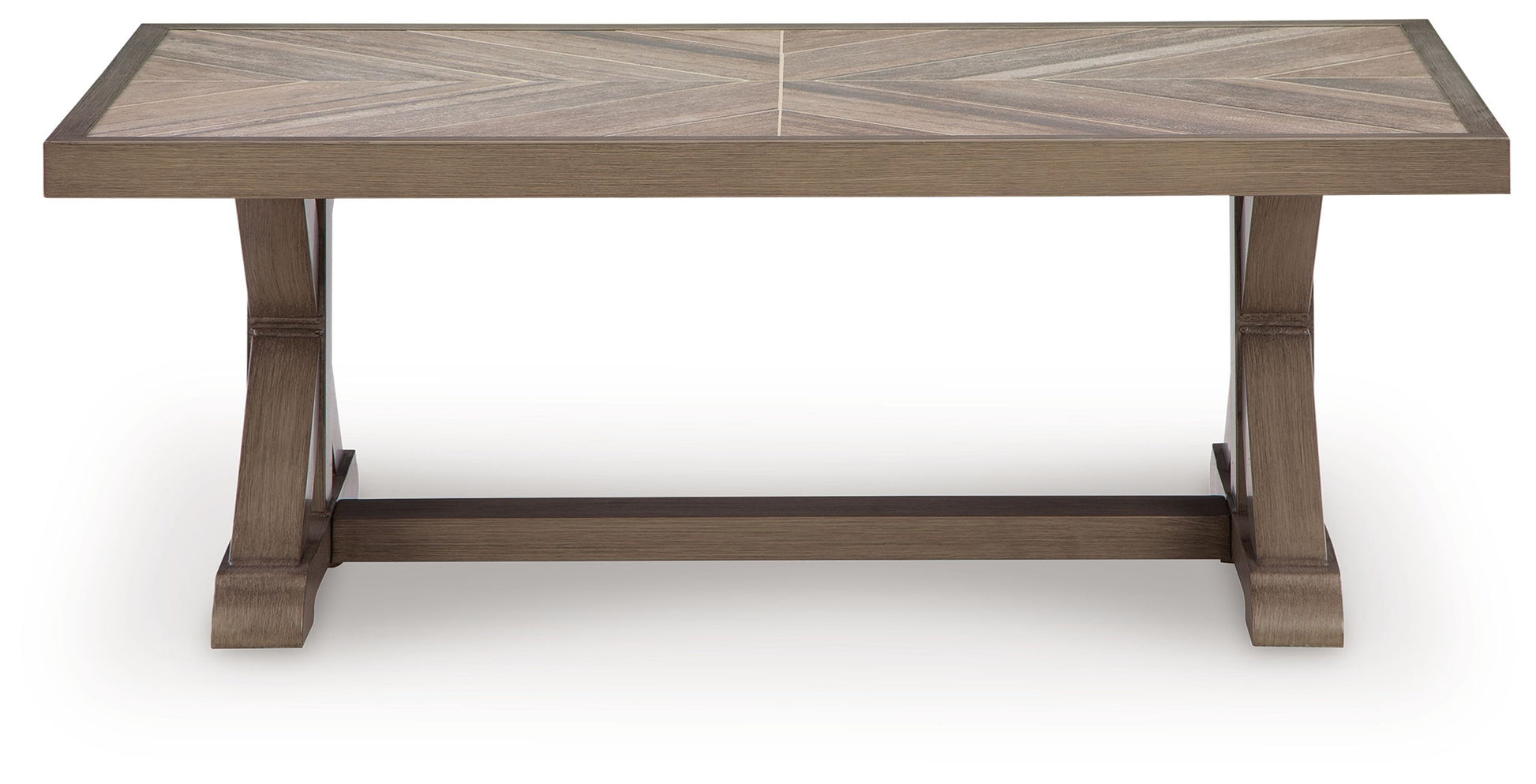 Laguna Heights - Rectangular Cocktail Table - Beige - Hornell Furniture Outlet