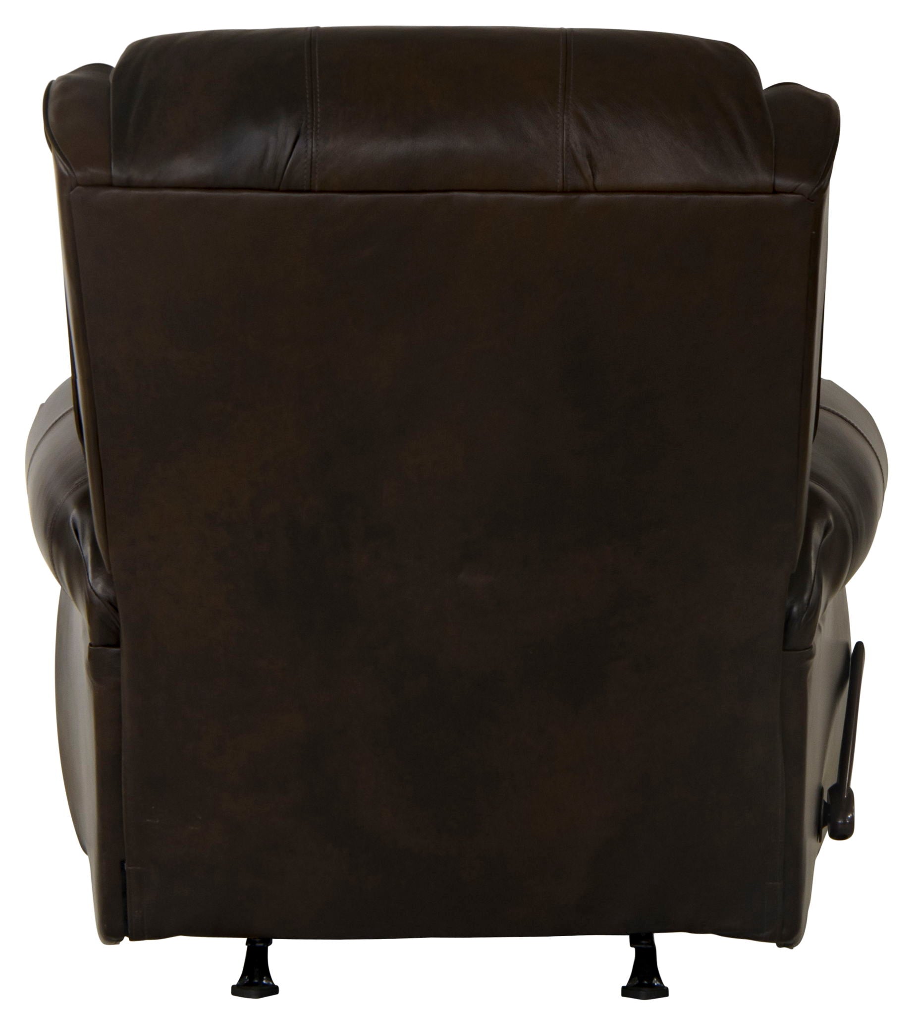 Roberto - Leather Rocker Recliner - Cocoa - Hornell Furniture Outlet
