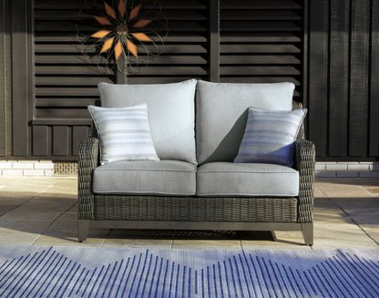 Elite Park - Gray - Loveseat w/Cushion - Hornell Furniture Outlet