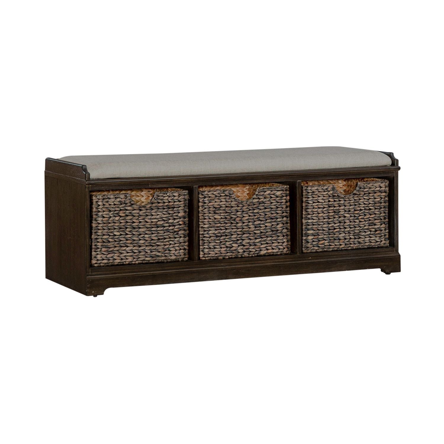 Mill Creek - Wall Bench - Dark Brown - Hornell Furniture Outlet