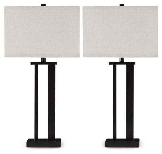 Aniela - Metal Table Lamp Set - Hornell Furniture Outlet