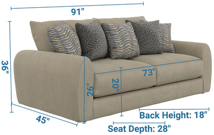 Ezra - Sofa - Twine - Hornell Furniture Outlet