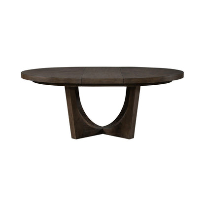 Cascade Falls - Pedestal Table - Brown - Hornell Furniture Outlet