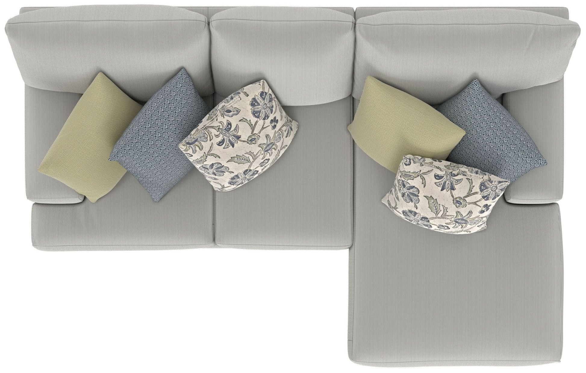 Stockbridge - Sectional With Comfort Coil Seating And 9 Accent Pillows Included - Hornell Furniture Outlet