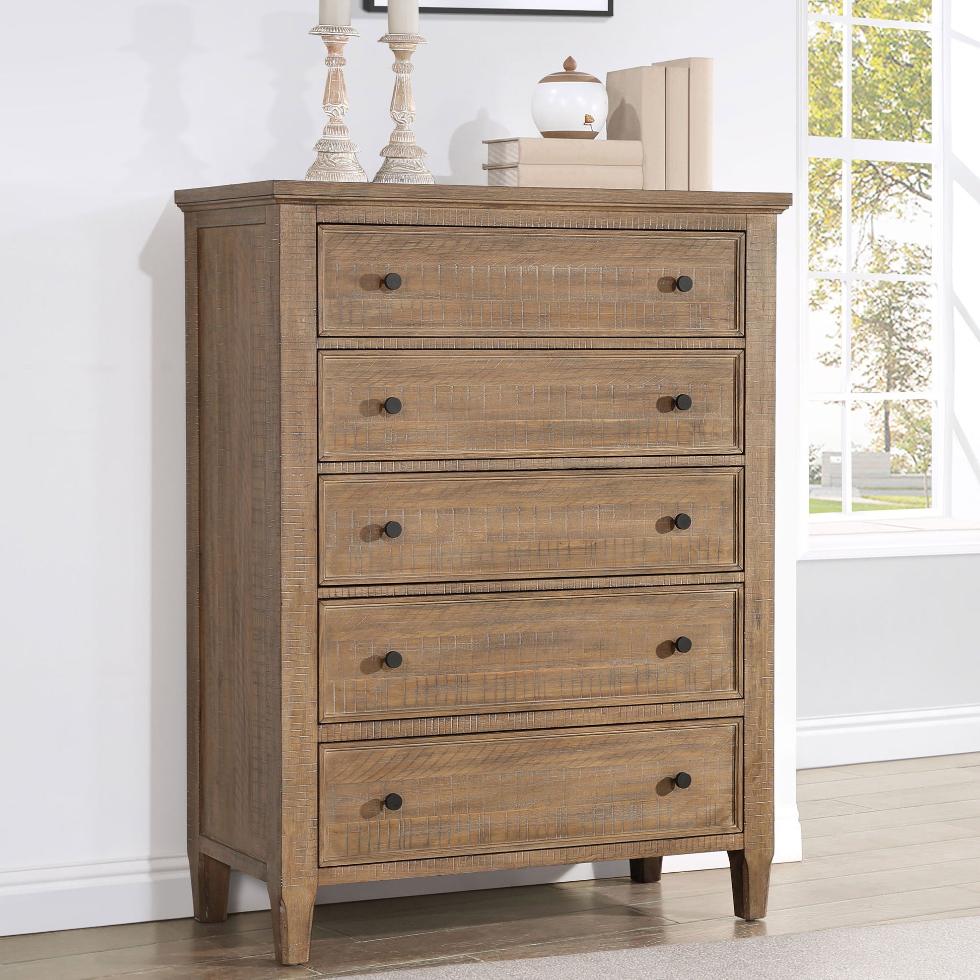 Riverdale - Drawer Chest - Light Brown - Hornell Furniture Outlet