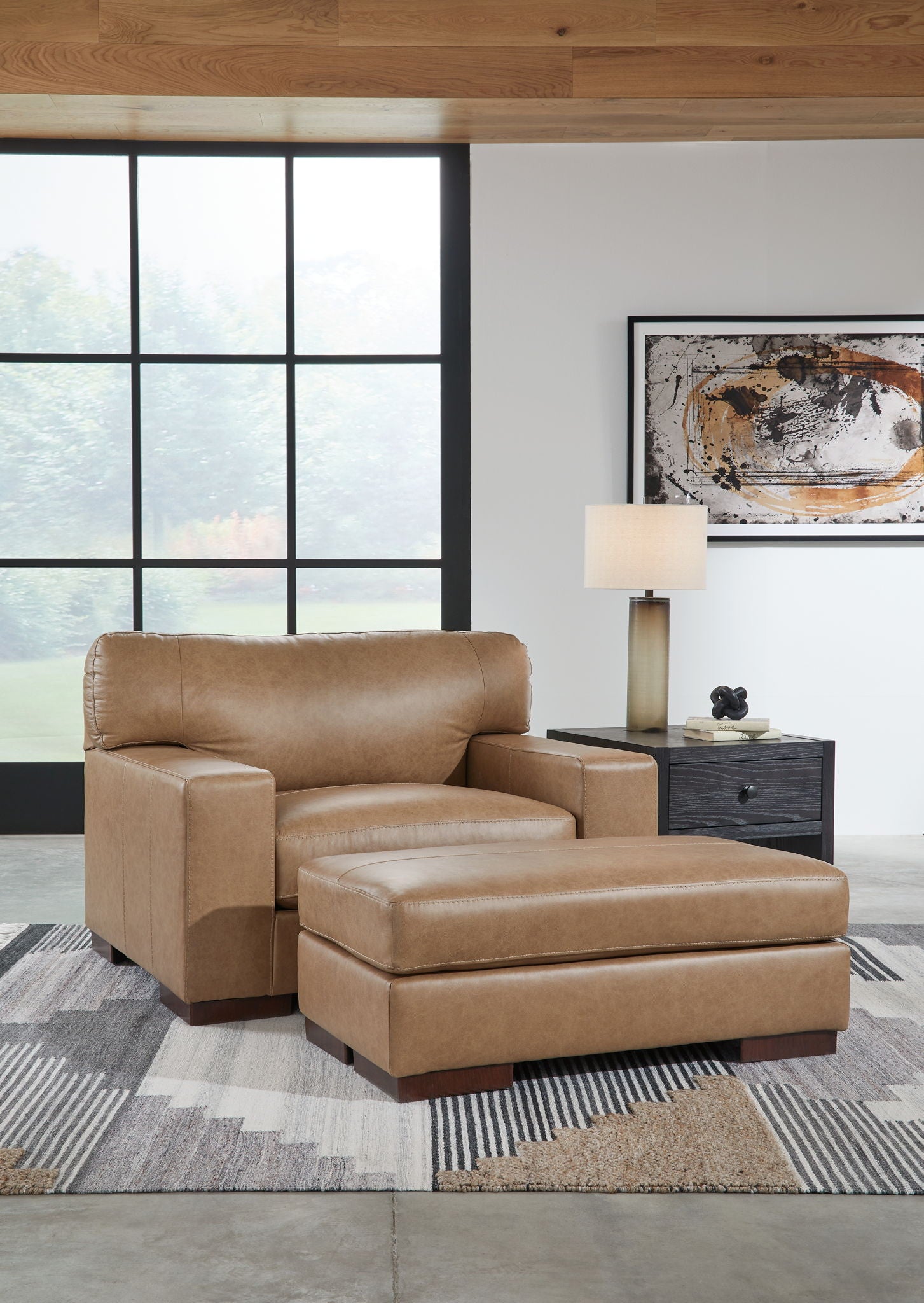 Lombardia - Tumbleweed - 2 Pc. - Chair And A Half, Ottoman - Hornell Furniture Outlet