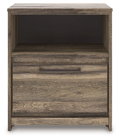 Elbrim - Brown - One Drawer Night Stand - Hornell Furniture Outlet