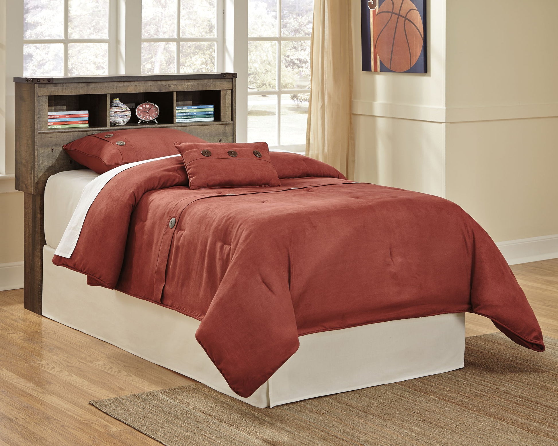 Trinell - Youth Bookcase Headboard - Hornell Furniture Outlet