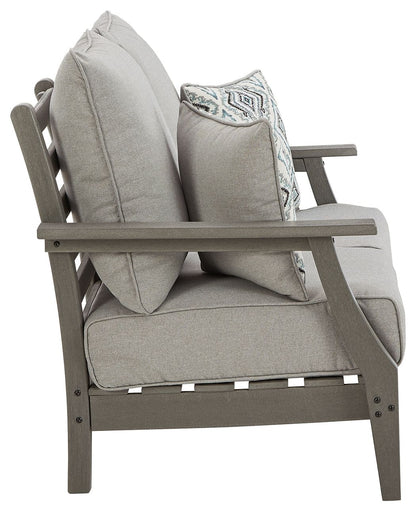 Visola - Gray - Loveseat w/Cushion - Hornell Furniture Outlet