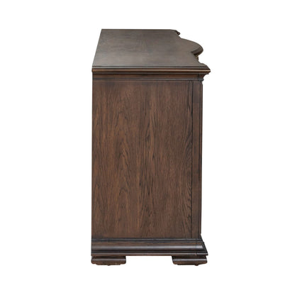 Provence Park - 78" TV Console - Brown - Hornell Furniture Outlet
