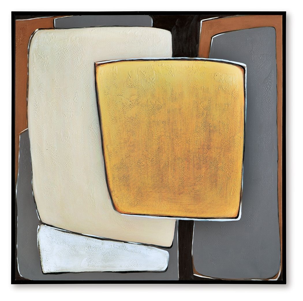 Actman - Cream / Brown / Gray - Wall Art - Hornell Furniture Outlet