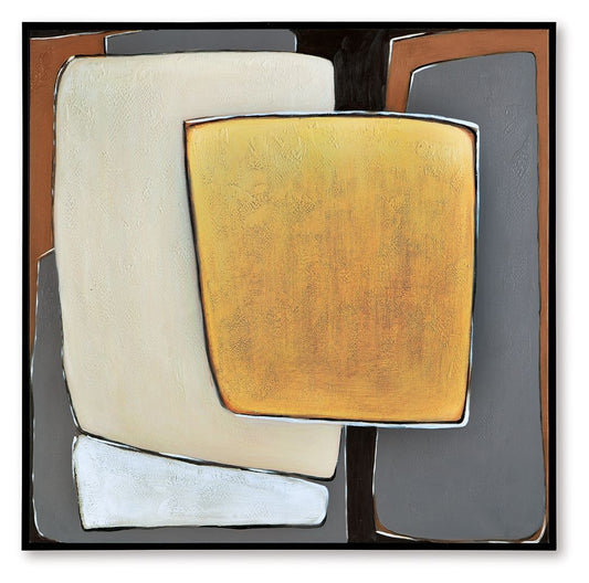 Actman - Cream / Brown / Gray - Wall Art - Hornell Furniture Outlet