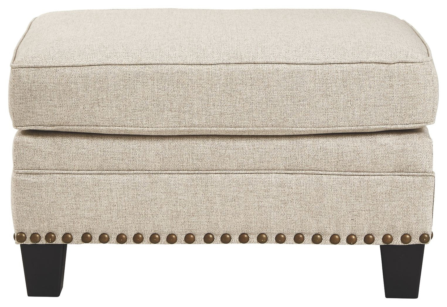 Claredon - Linen - Ottoman - Hornell Furniture Outlet