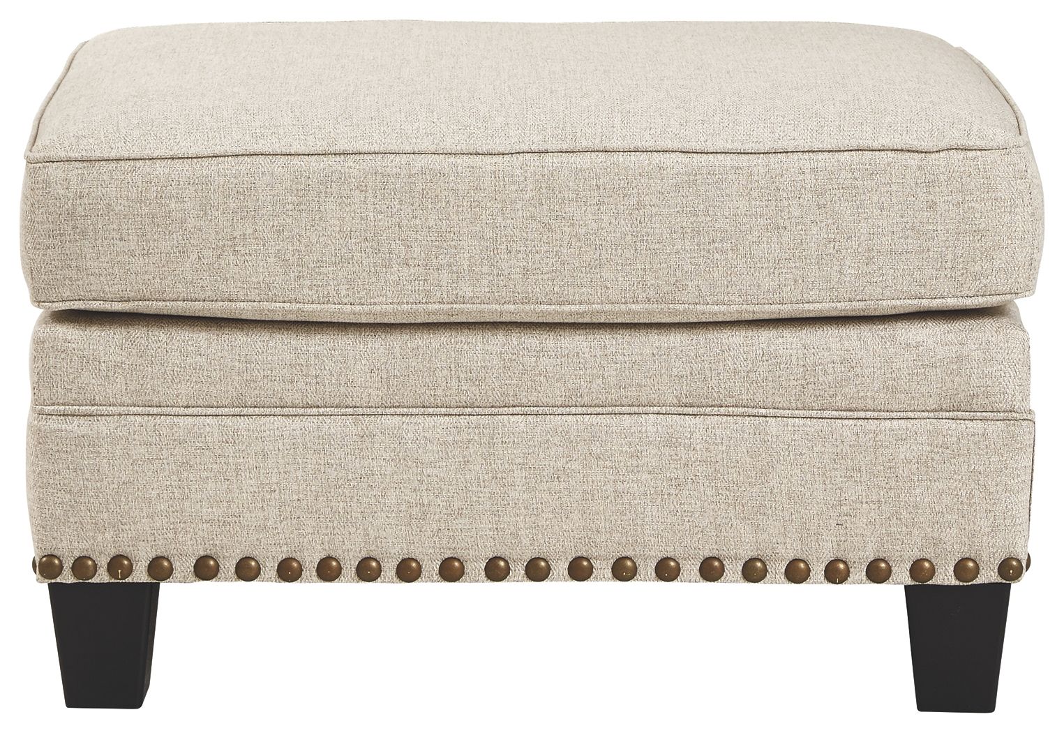 Claredon - Linen - Ottoman - Hornell Furniture Outlet