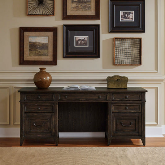 Paradise Valley - Executive Credenza - Brown - Hornell Furniture Outlet