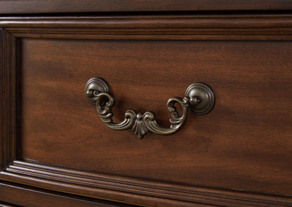 Lavinton - Brown - Three Drawer Night Stand - Hornell Furniture Outlet