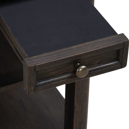 Wallace - Chair Side Table - Brown - Hornell Furniture Outlet
