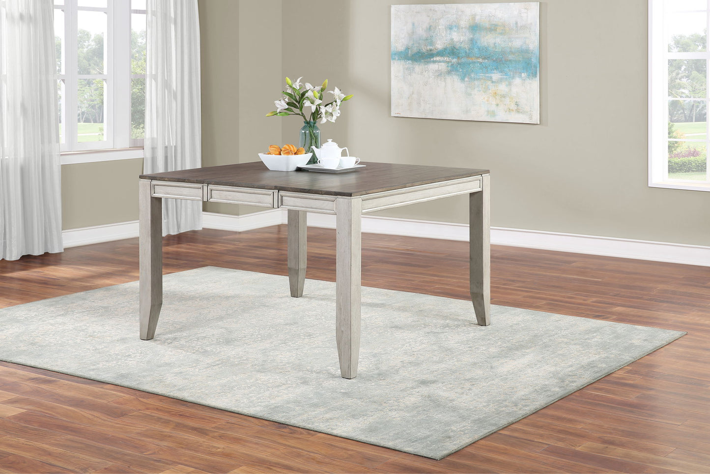 Abacus - Counter Table - Dark Brown - Hornell Furniture Outlet