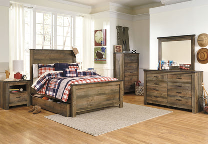 Trinell - Brown - Five Drawer Chest - Hornell Furniture Outlet