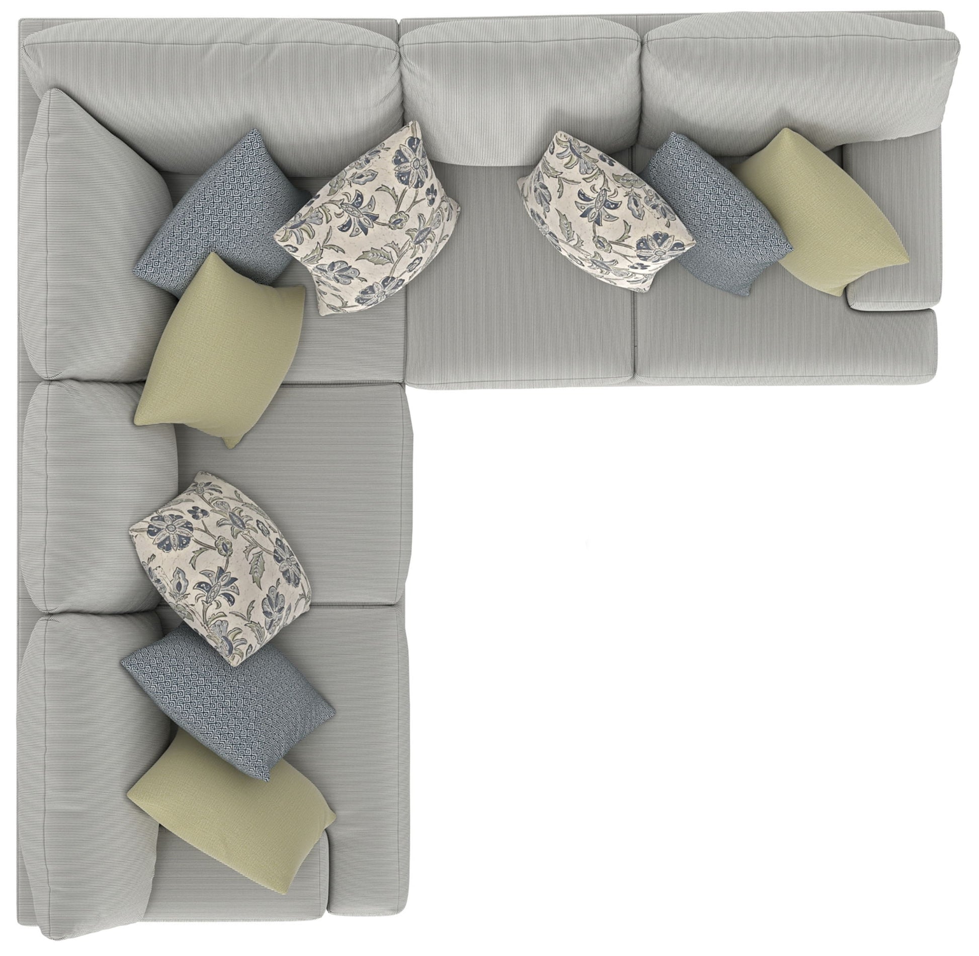 Stockbridge - Sectional With Comfort Coil Seating And 9 Accent Pillows Included - Hornell Furniture Outlet