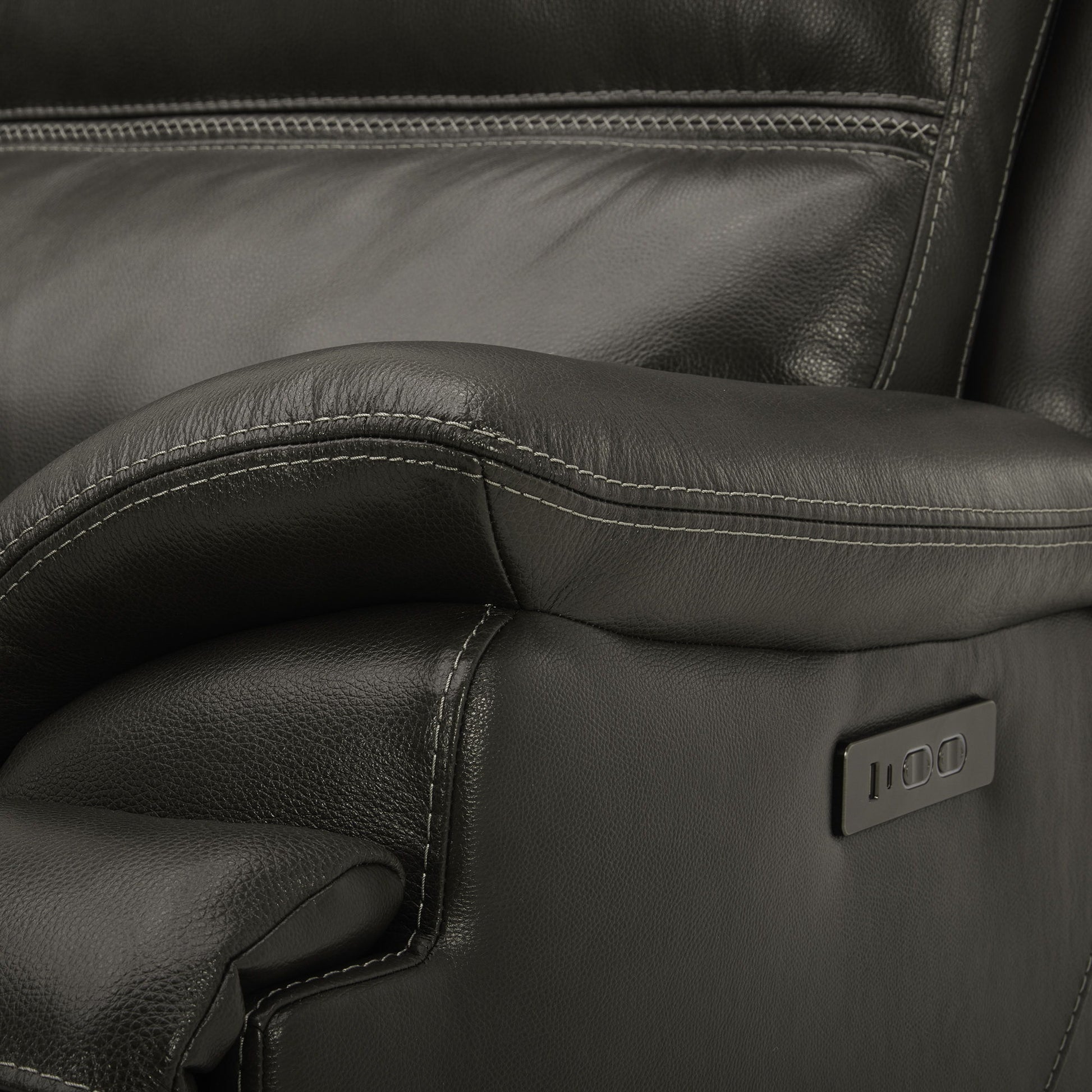 Bentley - Sofa P2 & ZG - Graphite - Hornell Furniture Outlet