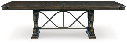Maylee - Dark Brown - Dining Extension Table - Hornell Furniture Outlet