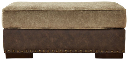 Alesbury - Chocolate - Ottoman - Hornell Furniture Outlet
