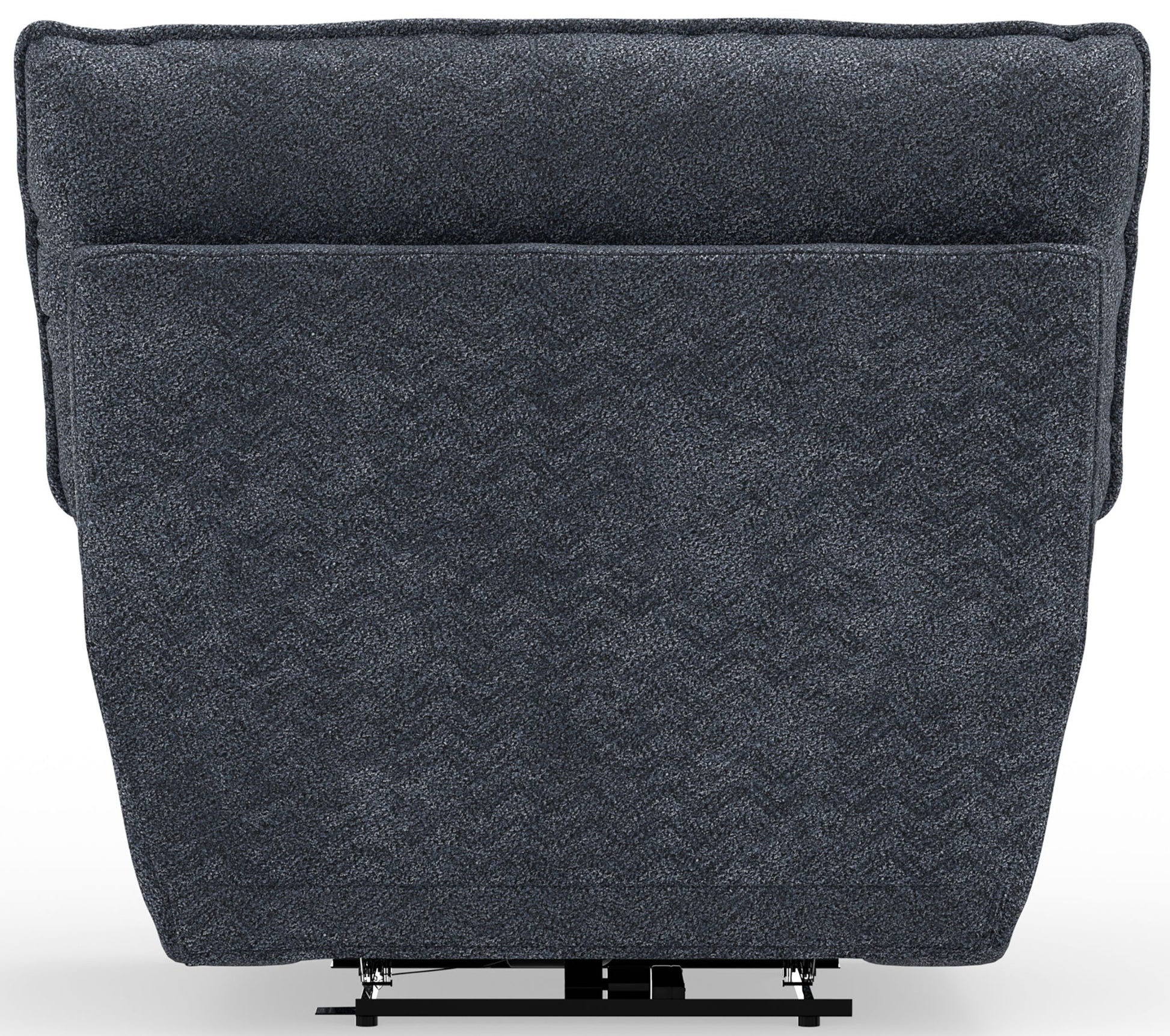 Paxon - Deep Seat Power Lay Flat Recliner With Power Adjustable Headrest - Smoke - Hornell Furniture Outlet