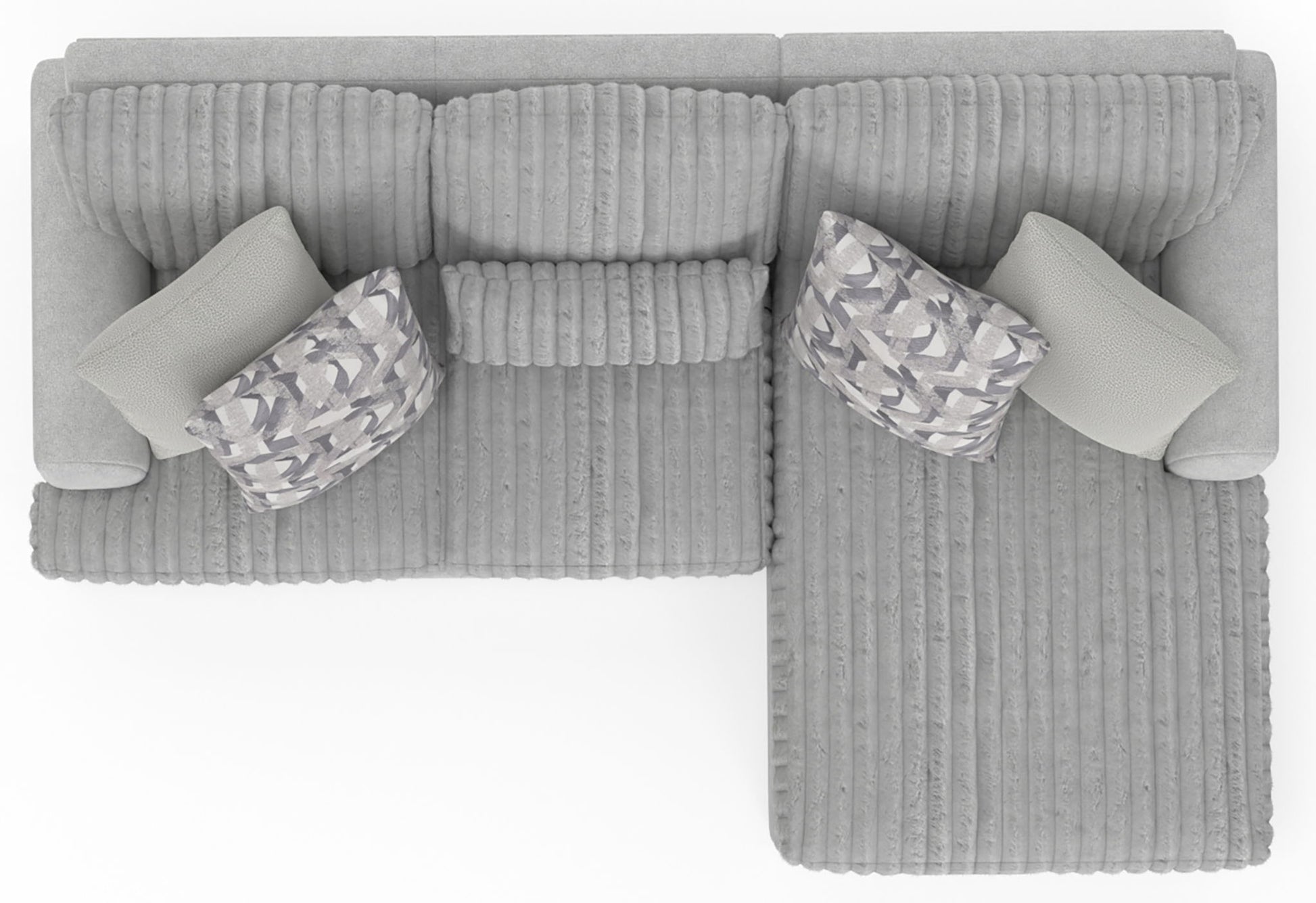 Titan - Sectional With Comfort Coil Seating And Accent Pillows Included - Hornell Furniture Outlet