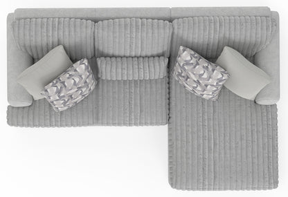 Titan - Sectional With Comfort Coil Seating And Accent Pillows Included - Hornell Furniture Outlet