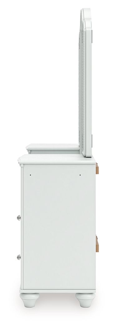 Kozlani - Vanity With Mirror - White - Hornell Furniture Outlet