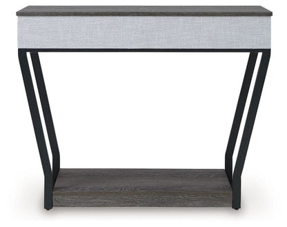 Sethlen - Gray / Black - Console Sofa Table - Hornell Furniture Outlet
