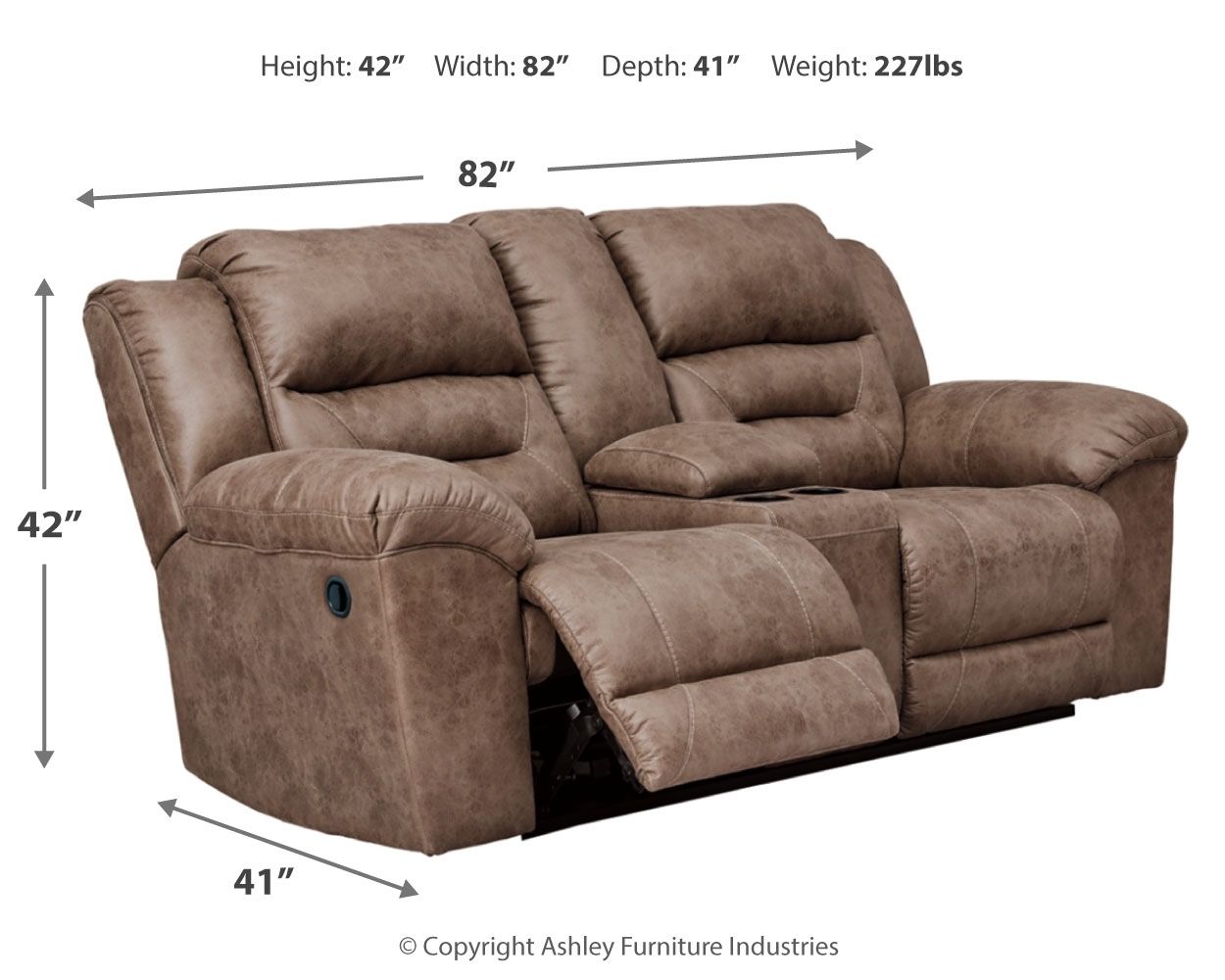 Stoneland - Reclining Loveseat - Hornell Furniture Outlet