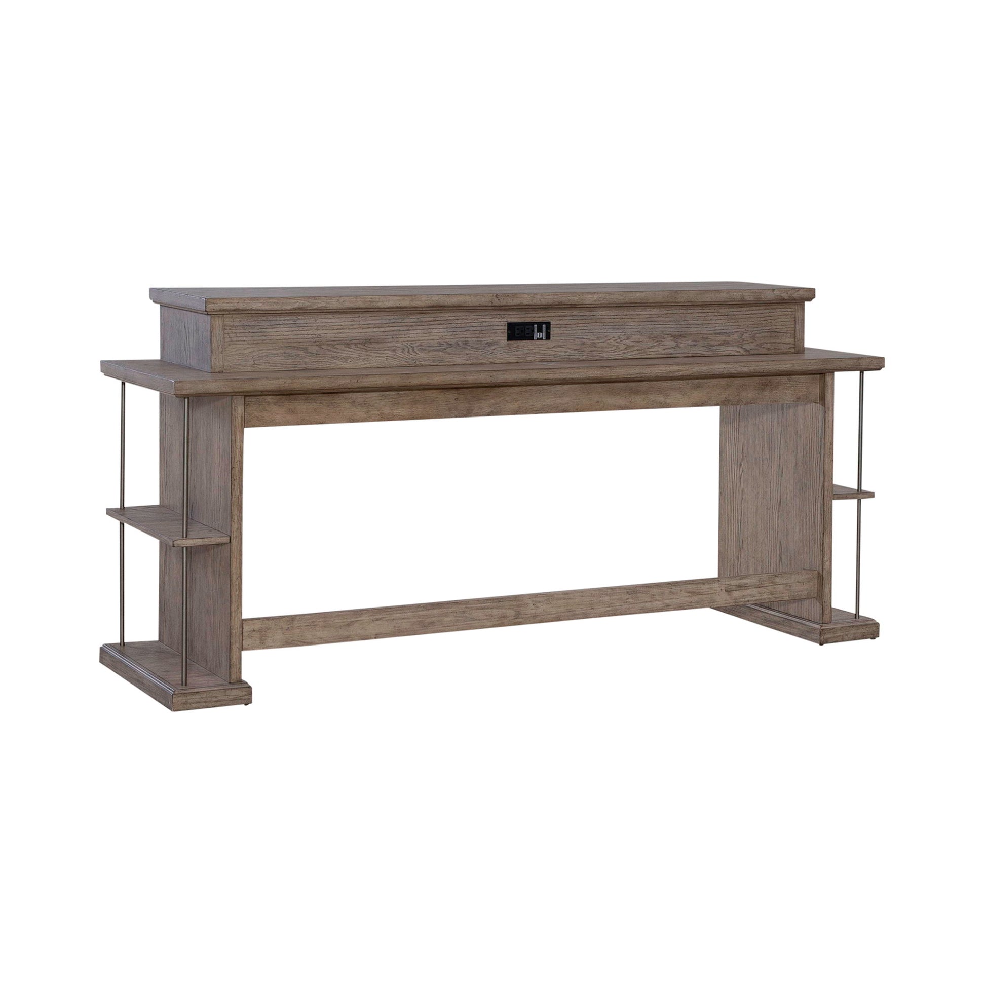 City Scape - Console Bar Table - Burnished Beige - Hornell Furniture Outlet