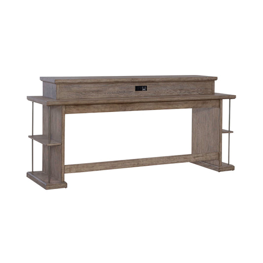 City Scape - Console Bar Table - Burnished Beige - Hornell Furniture Outlet
