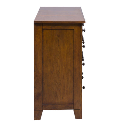 Grandpas Cabin - 7 Drawer Dresser - Light Brown - Hornell Furniture Outlet