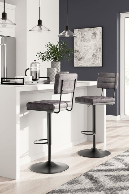 Strumford - Tall Swivel Barstool (Set of 2) - Hornell Furniture Outlet